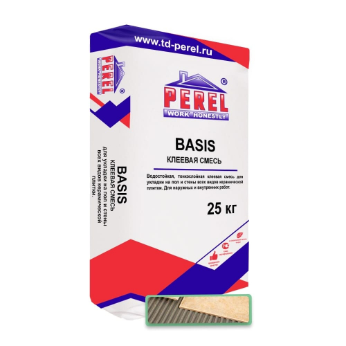 Клеевая смесь PEREL Basis C0 серый 25 кг